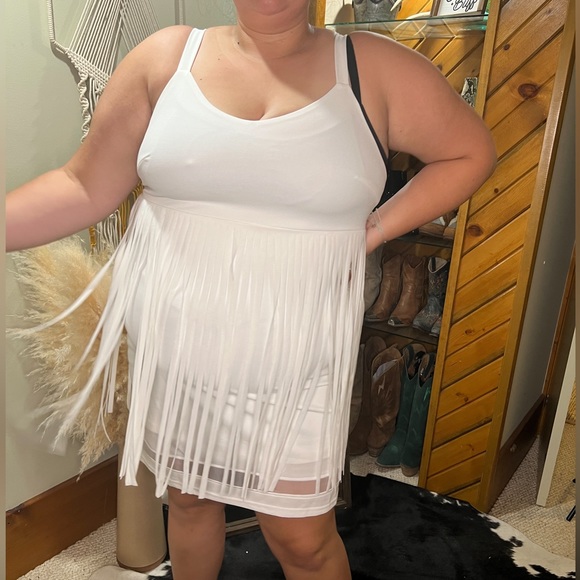 White fringe dress - Picture 2 of 2
